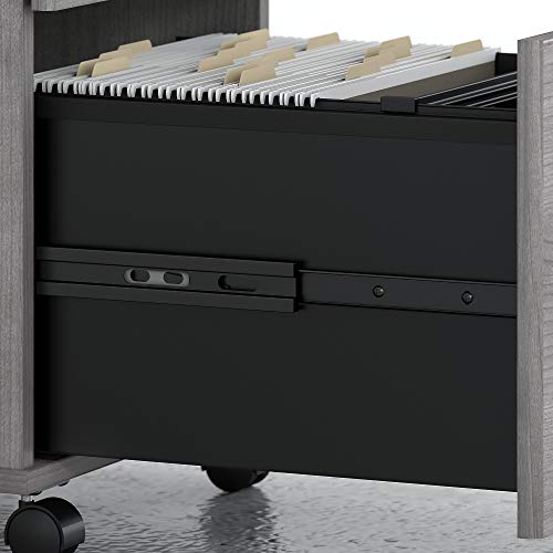 Bush Business Furniture Studio C Bow Front Desk, Platinum Gray