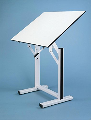 Alvin EN42-4 Ensign Table, White Base White Top (31" x 42")
