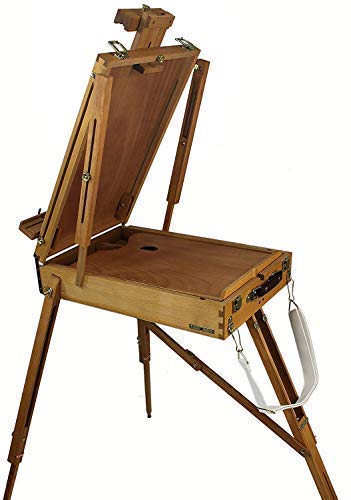 Artist Painting Set W/Table-Top & Full Easel, Art Painting Brushes, Paint Tubes, Painting Pads, Stretched Canvas, Painting Knives for Oil, Watercolor, Acrylic Painting & Art Sketch