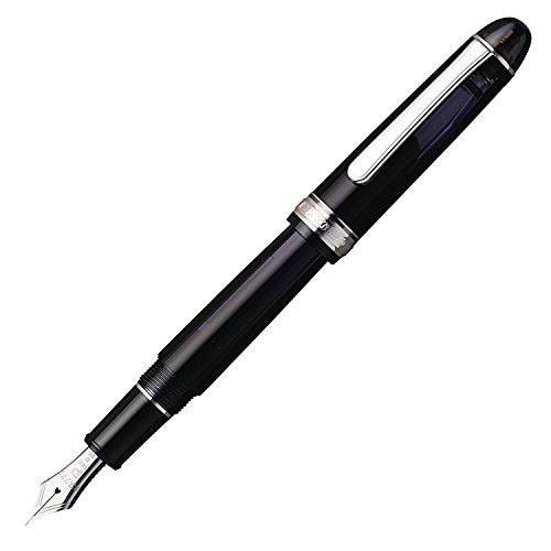 Platinum"#3776 CENTURY/Black Diamond [Rhodium coating]" (nib : Fine)