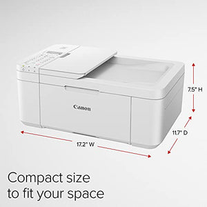 Canon PIXMA TR4720 All-in-One Wireless Printer for Home use, with Auto Document Feeder, Mobile Printing and Built-in Fax, White