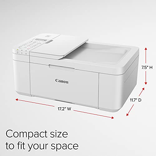 Canon PIXMA TR4720 All-in-One Wireless Printer for Home use, with Auto Document Feeder, Mobile Printing and Built-in Fax, White