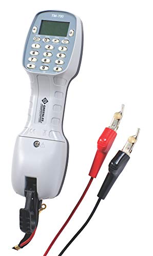 Tempo Communications TM-700 Tele-Mate Pro Telephone Test Set with ABN Bed Of Nails Croc Clips and RJ11 (formerly Greenlee Communications)