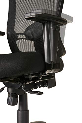 Alera ALEET4217 Etros Series Mid-Back Multifunction with Seat Slide Chair, Black