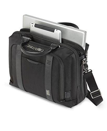 Travelpro Crew Executive Choice 2 Pilot Underseat Brief with USB Port, Black, 16-Inch