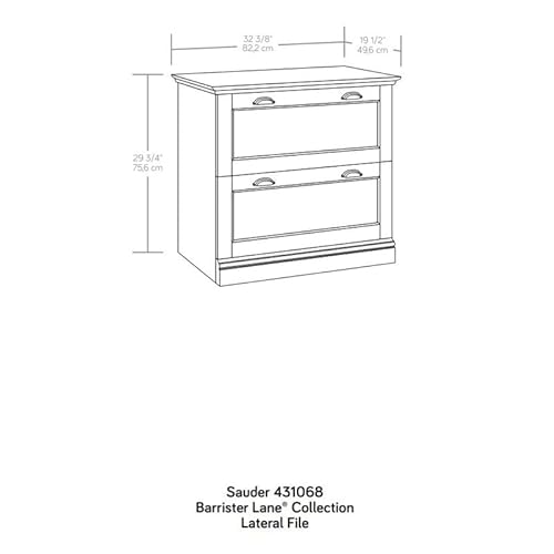 Sauder Barrister Lane Lateral File Cabinet in Salt Oak Finish