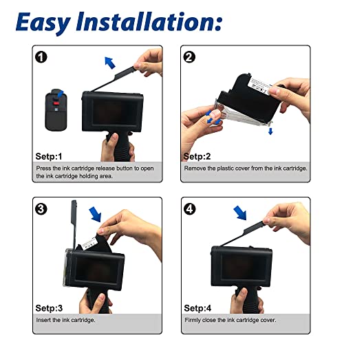 BENTSAI Handheld Inkjet Printer with 4.3 Inch HD LED Touch Screen - Portable Printer for Labels, Logos, Dates, Codes - BT-HH6105B2
