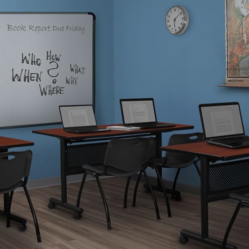 Romig M Lightweight Stackable Sturdy Breakroom Chair (40 Pack) - Black