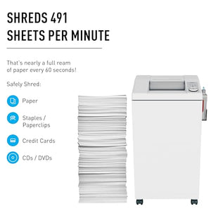 ideal. Cross-Cut Office Shredder with Automatic Oiler, 23-25 Sheet Capacity, 26 gal Bin, P-4 Security