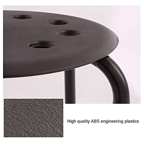WYBW Stack Stools Pack of 4 - Creative Plastic Office Step Stools - Red