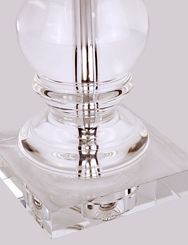 SSBY 60W E27 Table Lamp with White Shade and Crystal Lamp Carrier , 110-120v