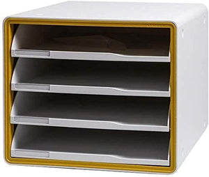 Generic Plastic Office File Cabinet White 29×34×24CM