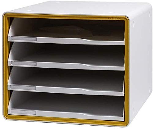 Generic Plastic Office File Cabinet White 29×34×24CM