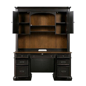 TOV Roanoke Black Credenza & Hutch Set