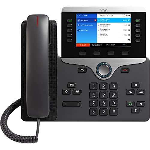Cisco 8861 IP Phone - Corded - Wi-Fi - Charcoal