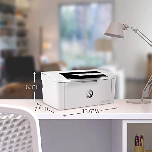 HP Laserjet Pro M15w Wireless Laser Printer, Compatible with Alexa, LED Control Panel, auto-on/auto-Off Technology, Ahaghug Printer Cable