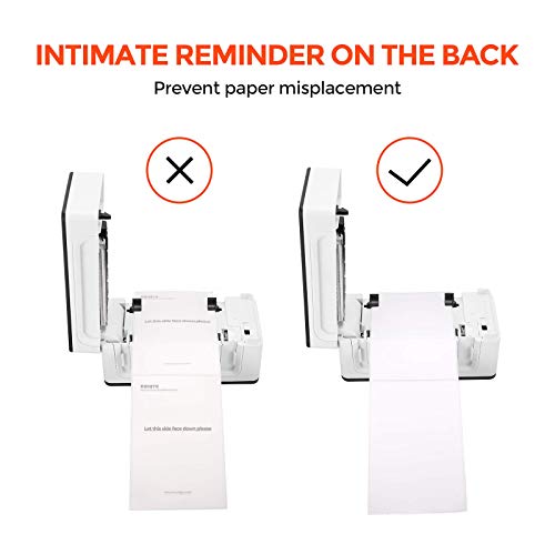 MUNBYN Bluetooth Thermal Label Printer & External Rolls Label Holder、Thermal Direct Shipping Label (Pack of 500 4x6 Per Roll Labels)