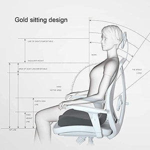 Sicunang Memory Foam Seat Cushion | Relief for Office Chair & Car Seat - Sciatica & Back Pain Support