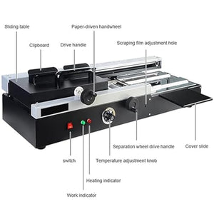 WVBHCP Hot Melt Glue Binding Machine, A4 Electric Book Binder