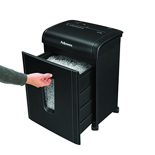 Fellowes 62MC 10-Sheet Micro-Cut Home and Office Paper Shredder with Safety Lock for Added Protection (4685101),Black