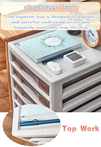 WAHHWF Rolling Storage Cart with 10 Drawers - Craft Room Organizer