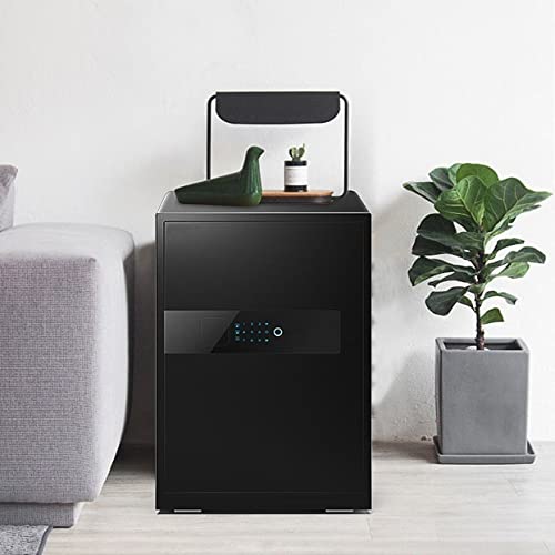ZYDMJQ Safes and Lock Boxes,Digital Electronic Security Keypad,Fingerprint Safe,Money Box, for Travel Business Use and Home Office (Color : White)