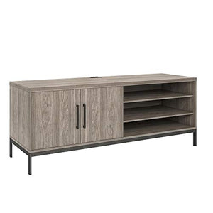 Ameriwood Home Parkside File Cabinet Credenza in Light Brown Oak