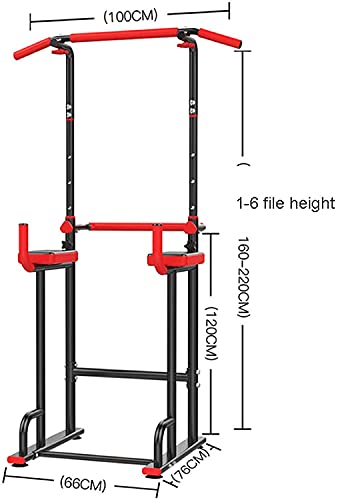 JYMBK Training Fitness Workout Station Power Tower Station Adjustable Pull Up Bars Dip Rack Multifunction Push Up Equipment for Strength Training Fitness Workout Home Gym Exercise