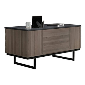 Sauder 420629 International Lux Executive Desk, Diamond Ash Finish