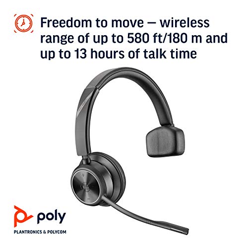 Plantronics Poly Savi 7310-M Wireless DECT Headset - Microsoft Teams Certified