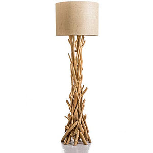 Modern Home Nautical Driftwood Floor Lamp