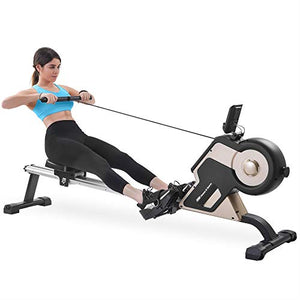 TUKELA Compact Silent Electromagnetic Rowing Machines for Home Use, Equipped 8 Level Adjustable Resistance, LED Digital Display for Home Use Gym Equipment