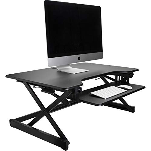 Lorell LLR99759 Deluxe Ergonomic Sit-to-Stand Monitor Riser