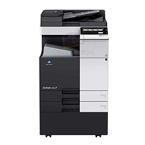 Konica Minolta Bizhub C258 A3 Color Laser Multi-Function Copier - 25ppm, Copy, Print, Scan, Auto Duplex, Network, 1800 x 600 DPI, 2 Trays, Stand (Renewed)