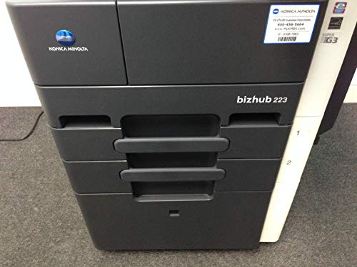 Konica Minolta Bizhub 223 Copier Printer Scanner with FS-529 finisher LOW 110k (Certified Refurbished)