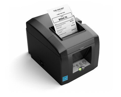 Star Micronics TSP650 Bluetooth Receipt Printer and Epsilont 16" by 16" Cash Drawer 4 Bill 5 Coin Compatible with Square