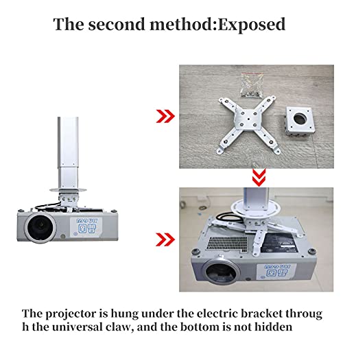 JGSTAVMS Motorized Bamboo Ceiling Mount Projector & Camera Hanger
