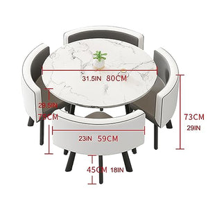 PAKMEZ Office Reception Room Club Table and Chair Set Nordic Business Conference Coffee Table - Col