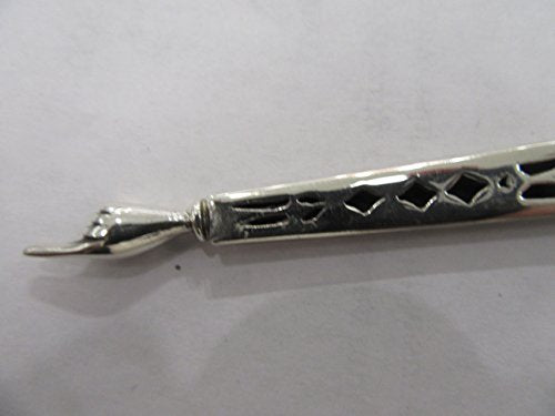 Yad Sterling Silver Torah Pointer 8.25" with Chain - Hebrew Marked