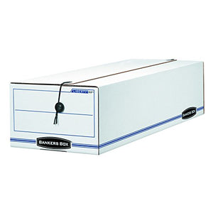 Bankers Box LIBERTY Check and Form Boxes, Standard Set-Up, String and Button, 9 1/2 x 23 1/4 x 6 Inches, Case of 12 (00022)