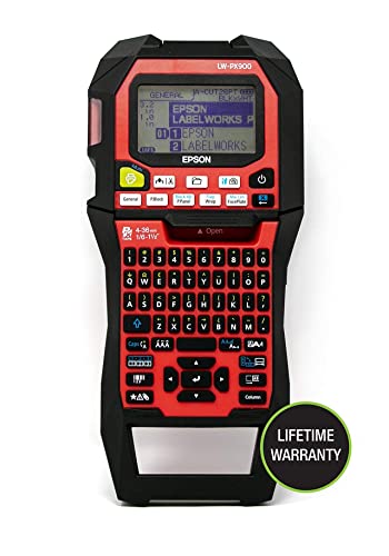 Epson LABELWORKS Tool Box Labeling Bundle - LW-PX900PCD Industrial Label Maker Kit - Complete Kit, 224VSLPX Tape Cartridge, 224VTBWPX Tape Cartridge, and 236VTBWPX Tape Cartridge