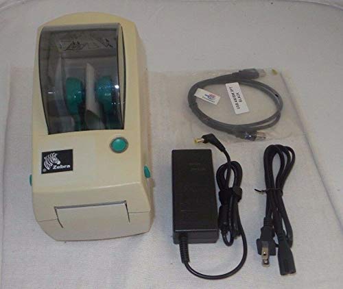 Zebra LP2824 EPL Label Printer with Power Supply, AC Line Cord and USB Cable P/N: 2824-21100-0001 (Renewed)