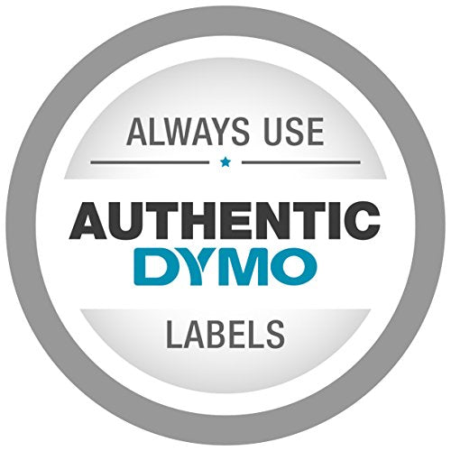 DYMO Standard D1 Self-Adhesive Polyester Tape for Label Makers, 3/4-inch, Black Print On Red, 23-Foot Cartridge (45807)