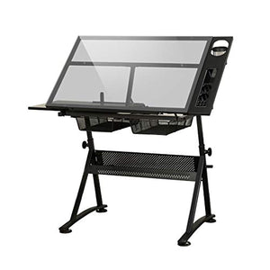 VejiA Height Adjustable Drawing Desk with Storage