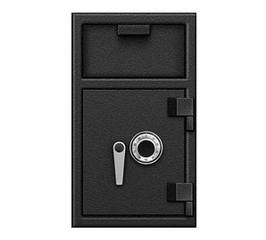 Depository Safe B-Rate Fire-Protection Front Load Hopper Drop Box use at Home, Office, Hotels, Restaurants for Cash, Money, Jewelries, Checks with Combination Lock (24"x14"x14")