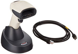 Honeywell 1902HHD-0USB-5 Xenon 1902h Cordless Handheld 1D and 2D Barcode Reader for Healthcare Applications, High-Density Focus, White