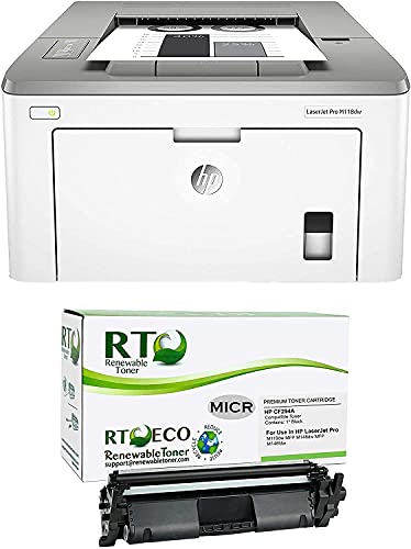 Renewable Toner M118dw Laser Check Printing Bundle with 94A CF294A MICR Toner Cartridge
