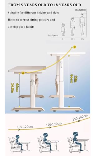 None Portable Standing Desk with Ergonomic Handle Lift, Height Adjustable 24.8-33", Additional Crossbeams, Modern Computer Workstations (Style 2, L140cm x W70 x H63-84cm)