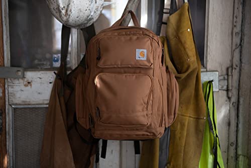 Carhartt Force Pro Backpack 17-Inch Laptop Sleeve and Portable Charger Compartment, Brown, One Size