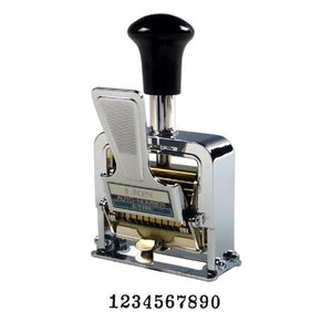 Lion Pro-Line Heavy-Duty Lever-Action Numbering Machine, 10-Wheel, 1 Numbering Machine (A-01)